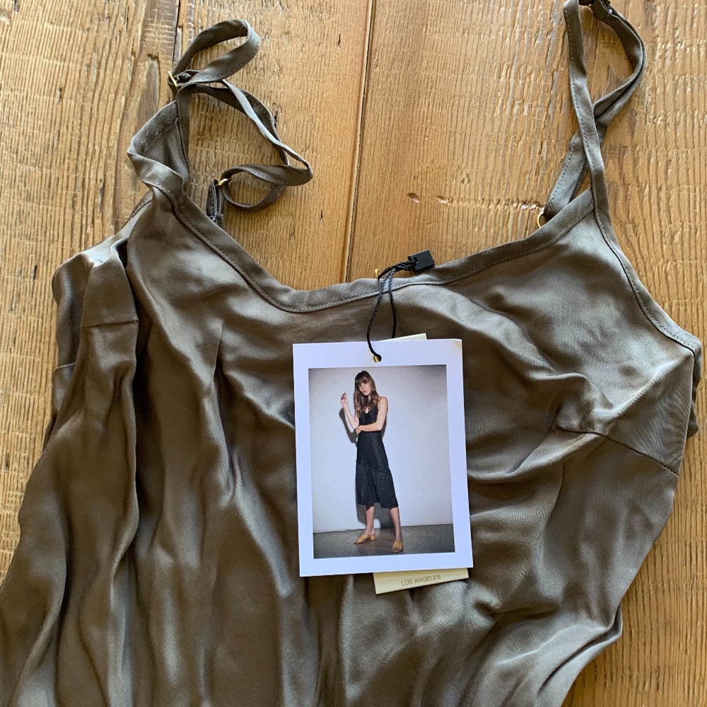 NATION LTD Farrah Slip Dress, Olive